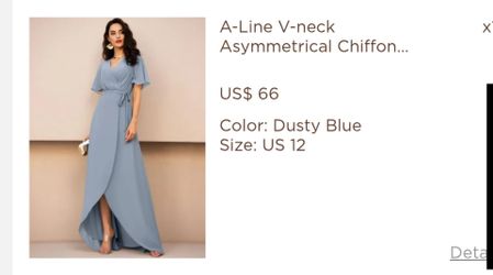 Dusty Blue Dress size12