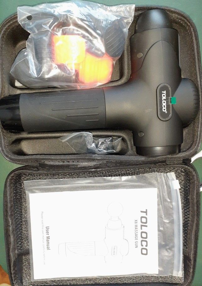 New Toloco ×8 Massage Gun w) Attachment Didn't come (No USB Cable) It Takes a Sz C USB Cord