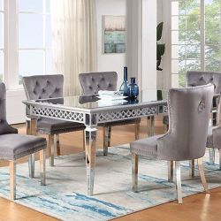 New Elegant Style Dining Table With Chairs  