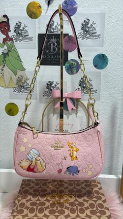 Coach x Disney Winnie the Pooh Pink Shoulder Bag