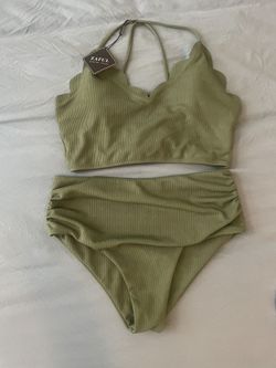 Zaful High Waisted Two Piece  Bathing Suit 