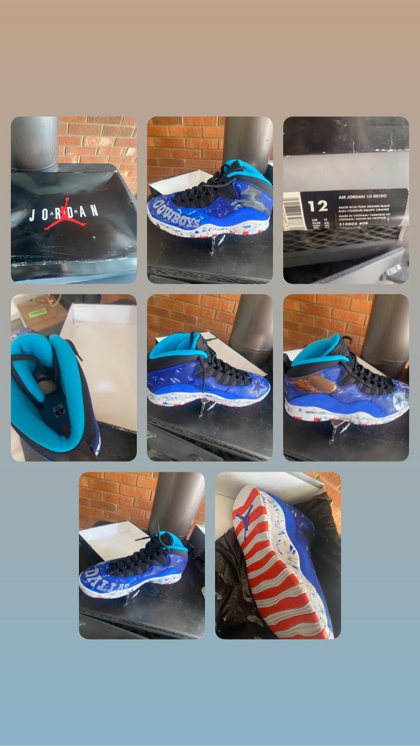 Jordan Retro Custom Made Size 12