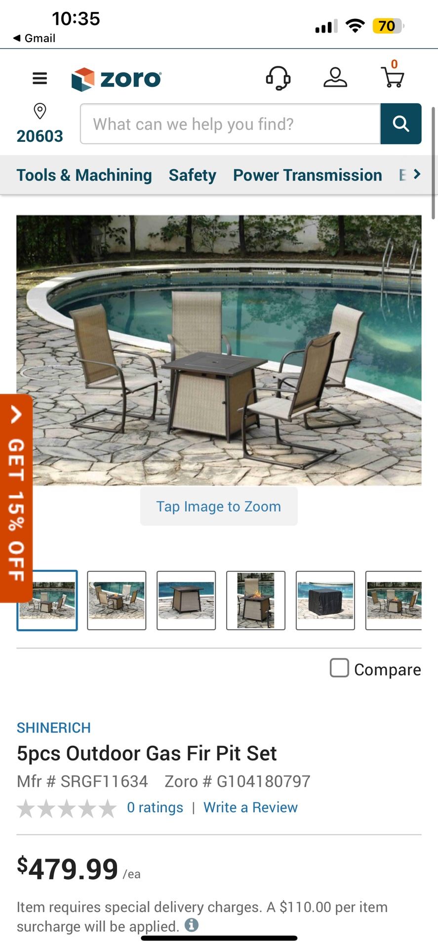 Fire Pit Patio Set With Sunbrella Cushions