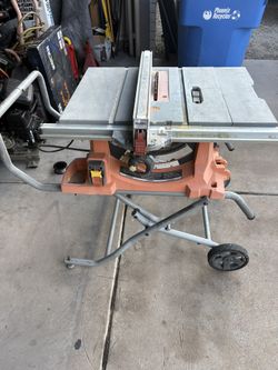 Ridgid Table Saw. 