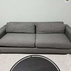 Almost New Article gray sofa (deep)