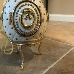 Christmas ornament for table or tree,battery powered to reveal angels tur