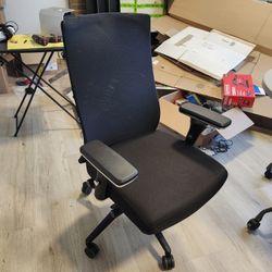 XL seat Black Computer Chair Rolling Adjustable