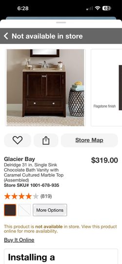 Chocolate Bath Vanity with Caramel Cultured Marble Top (Assembled)