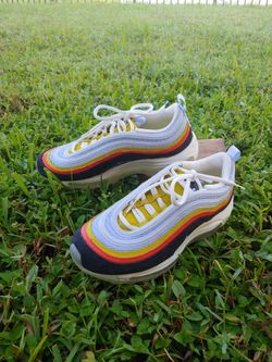 KIDS' NIKE AIR MAX 97 (GS) DV2195 001 SIZE 5Y (6.5W) - retro colors multicolor