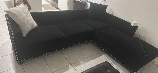 Suade L-Shaped couch