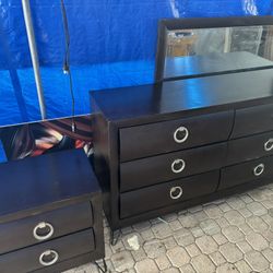 dresser and end table
