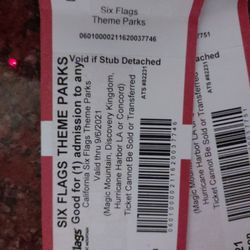 2 Six Flags Hurricane Harbor Tickets