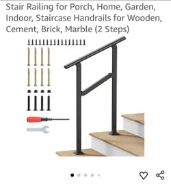 3590: New Hand Rails for Outdoor Steps 2-5 Steps Wrought Iron Handrails
Stair Railing for Porch, Home, Garden, Indoor, Staircase Handrails for Wooden,