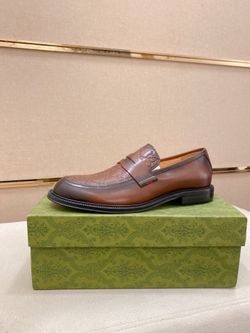Gucci GG Men’s Leather Shoes With Box 2026 New