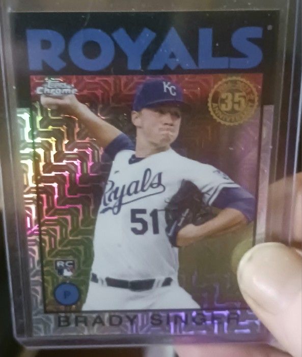 Very Nice Pair Of Rookie Cards Brady Singer And Tim Salmon ... MINT.!!!