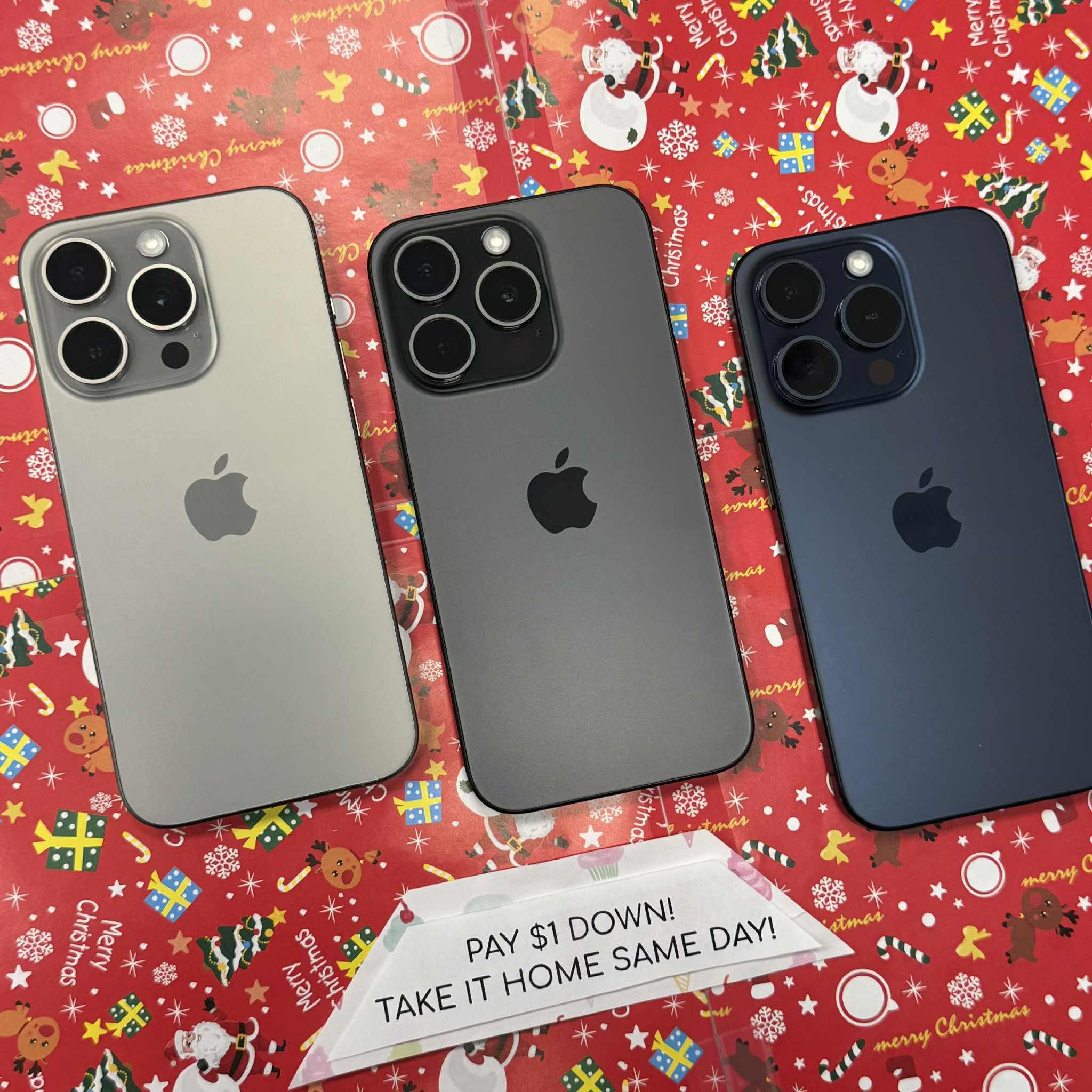 Apple iPhone 15 Pro Max - Pay $5 DOWN AVAILABLE - Black Friday DEALS