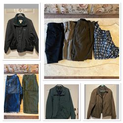Men’s Jackets,Dress Pants, Jeans And Shirt