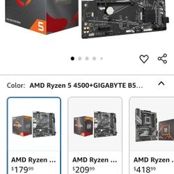 AMD Ryzen 5 4500 Desktop Processor with Motherboard
