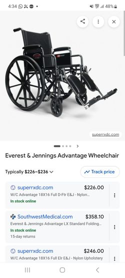 Everest & Jennings wheel chair.