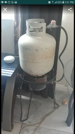 Propane tank and stand
