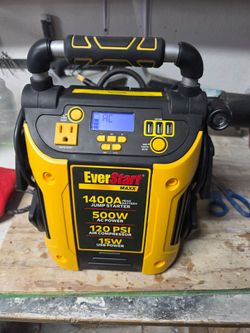 Jump starter 120 psi air compressor 15w