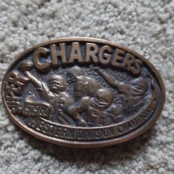 Bronze 79-80 Chargers Belt Buckle