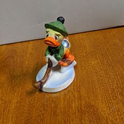 Vintage Donald Duck limited edition hockey player figurine. 