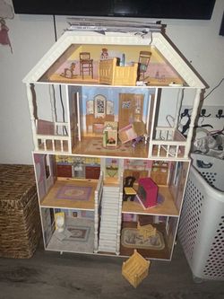 wooden doll house