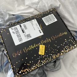 Gold Birthday Party Decorations 