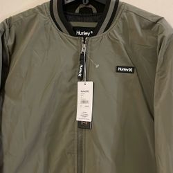 NWT Hurley Bomber Jacket Large. No Deliveries
