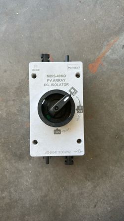 PV solar array dc Isolator.