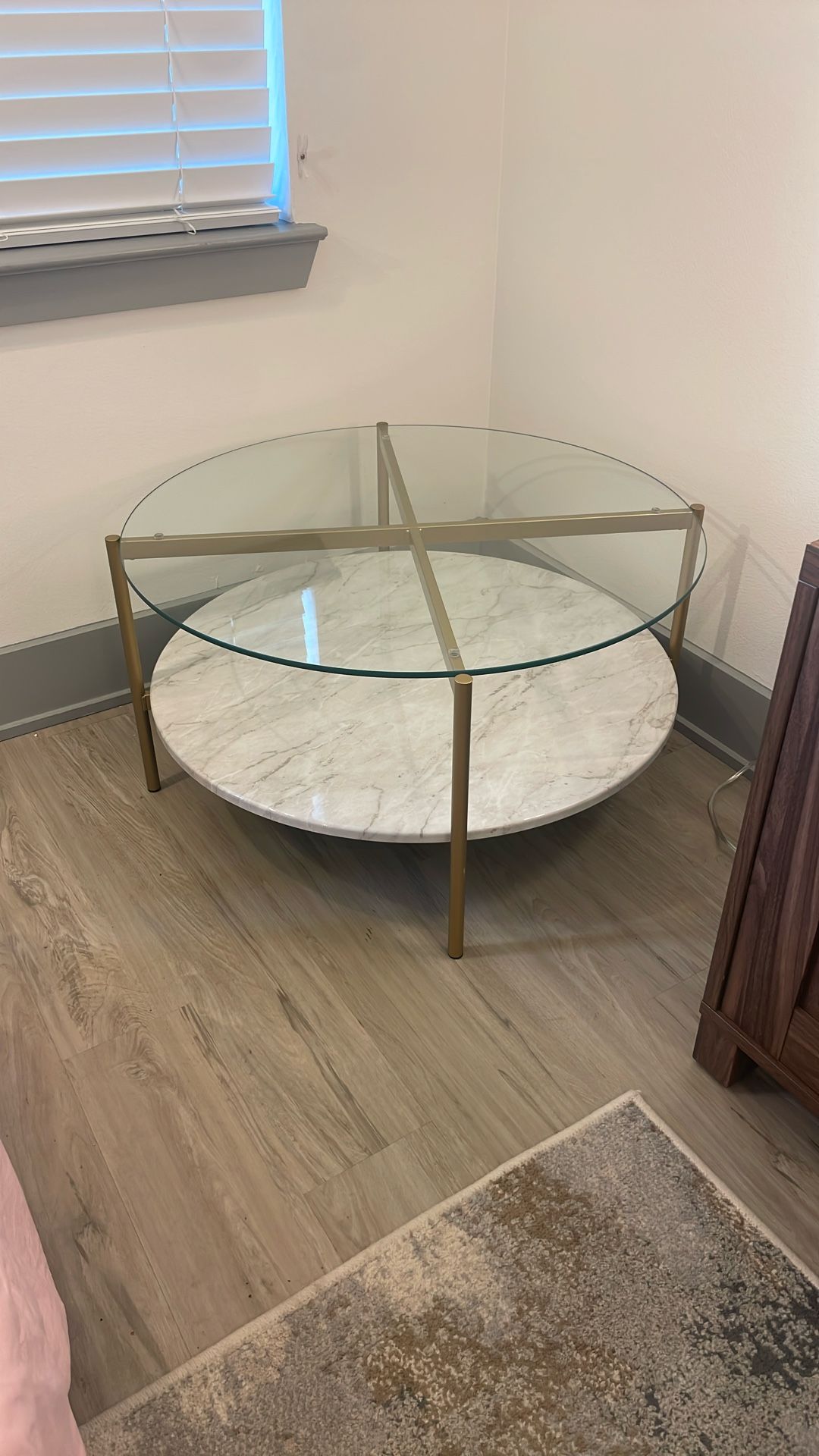Ashley Furniture Round Glass Coffee Table