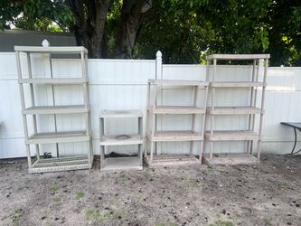 Outdoor/indoor shelves