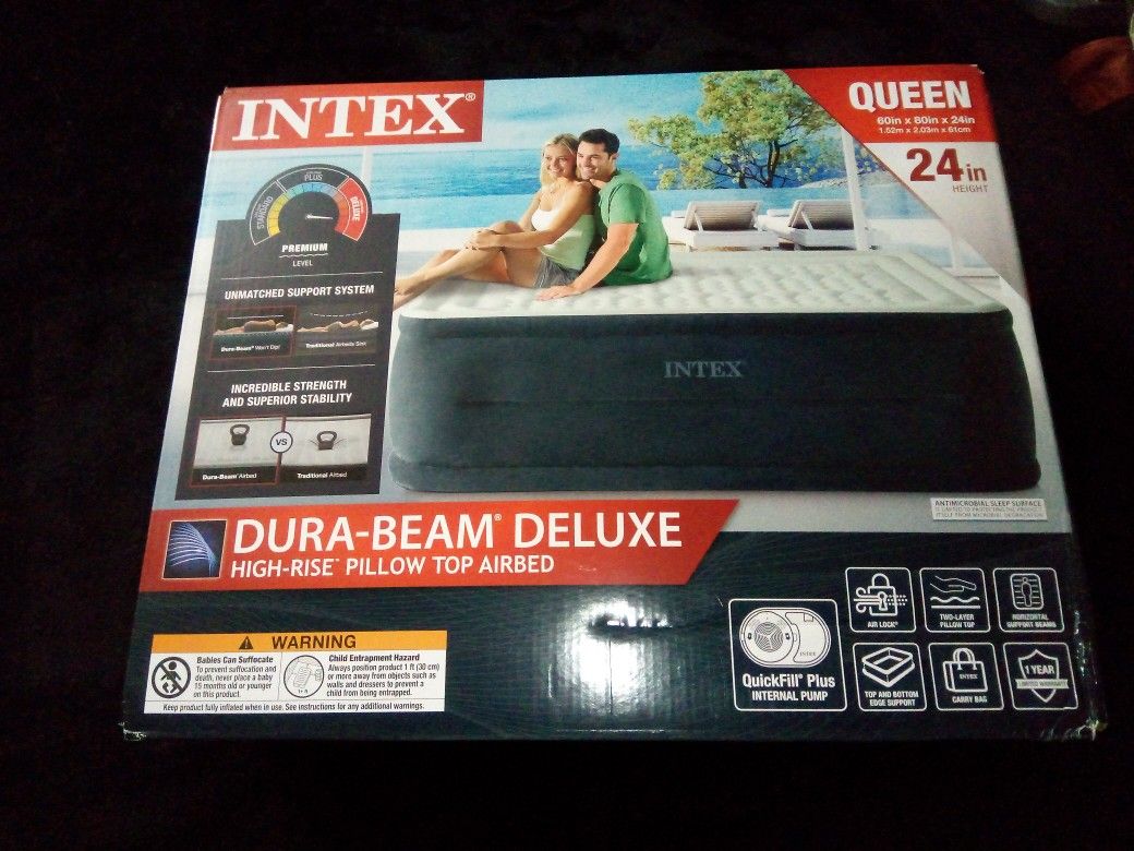 Intex 24-in Queen Mattress With Pump