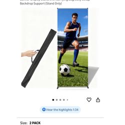 Frame Banner Stand 2 Pack Adjustable 24x72