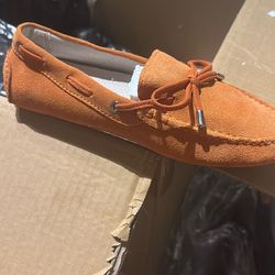 loafers genuine suede leather woman shoes flats moccasins  BRAND NEW