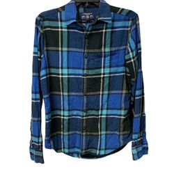 American Eagle Outfitters Women’s Plaid Flannel Button Up Shirt Size Small