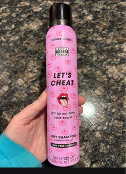 NEW MANE CLUB LETS CHEAT DRY SHAMPOO ALUMINUM FREE FULL SIZE $5!!