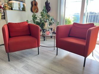 Armchair, Skiftebo orange (X2)