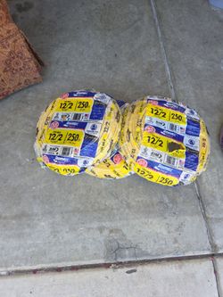 12/3 romex  250ft. Type NM-B  $140 per roll