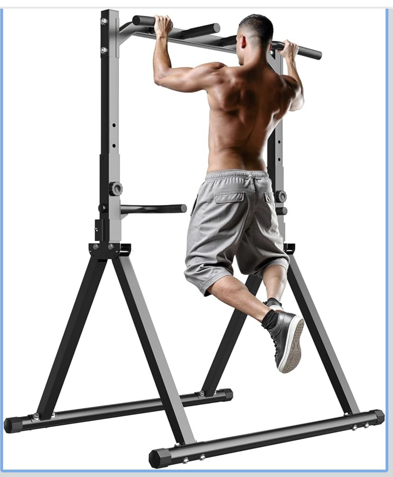 Foldable Pull-Up And Dip Station