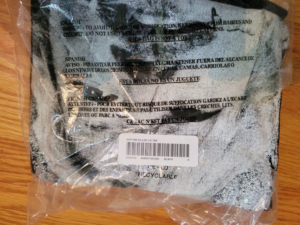 Supreme Ichi Killer Long Sleeve Tee Black Small