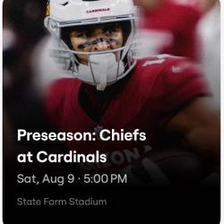 Kansas City Chiefs vs Arizona Cardinals - Front Row, 2nd Or 3rd