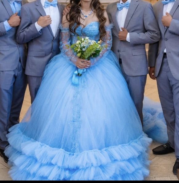 Xv Dress Baby Blue