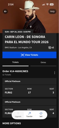 Carin leon tickets
