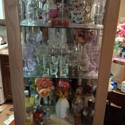 Vintage Glass Cabinet 
