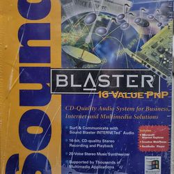Sound Blaster 16v ide pnp modl 16bitdac 16bitbus w/int