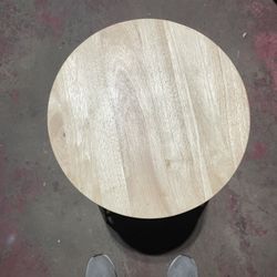 Stool  metal frame/wood Top