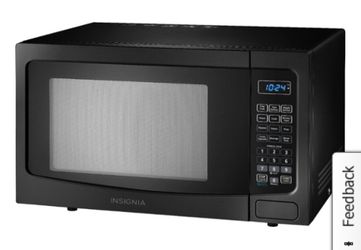 INSIGNIA 1.1 CU. FT. MICROWAVE (BLACK & STAINLESS STEEL) - NS-MW11BS9-C