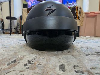 Scorpion EXO-100 Motorcycle or Ski Helmet XL Matte Black w/ Drop Visor